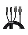 Baseus Kabel 3w1 Tungsten Gold USB do micro USB/USB-C/Lightning, 1.5m - nr 2