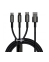 Baseus Kabel 3w1 Tungsten Gold USB do micro USB/USB-C/Lightning, 1.5m - nr 3