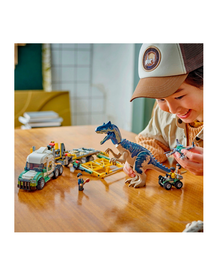 LEGO 76966 JURASSIC WORLD Dinomisje: ciężarówka do transportu allozaura p3 główny