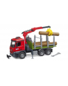 bruder PROMO Mercedes Benz Arocs z dźwigiem do przewozu drewna z z 3 kołami 03669 - nr 1