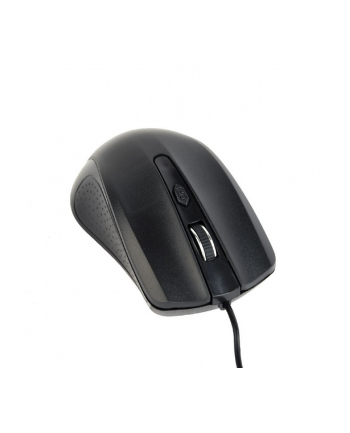 gembird Mysz optyczna czarna/USB kabel 1.8m