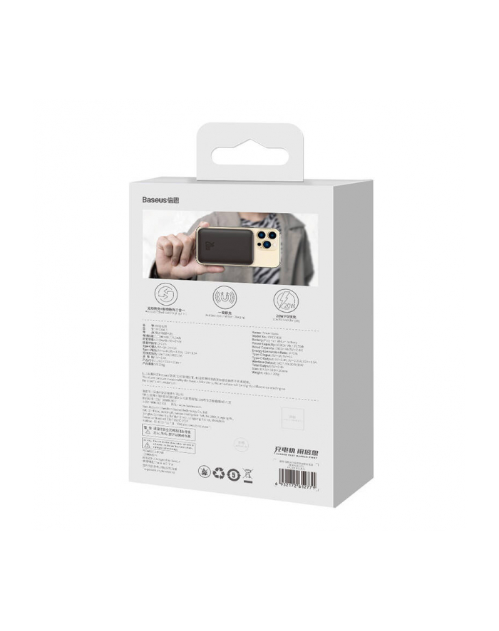 Baseus Power bank Magnetic 10000mAh | 20W | czarny główny