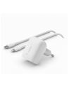 belkin Ładowarka 20W USB-C PPS + kabel 1m USB-C/LTG biały - nr 1