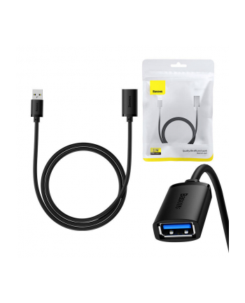 Baseus Kabel USB 3.0 męski do żeński | AirJoy series | 1m | czarny