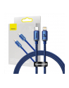 Baseus Kabel USB-C do Lightning Crystal, 20W PD | 1.2m | niebieski - nr 2