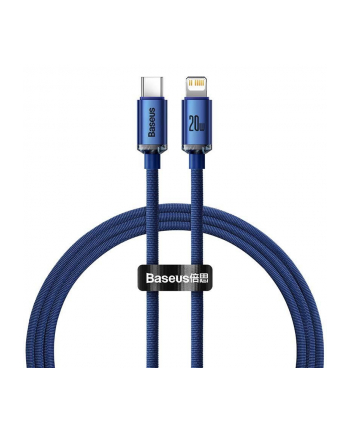 Baseus Kabel USB-C do Lightning Crystal, 20W PD | 1.2m | niebieski nr 2
