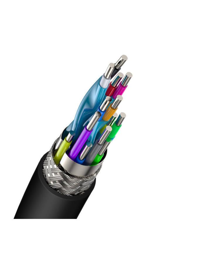 Baseus kabel HDMI 2.0 | 4K | 60Hz 3D HDR 18Gbps | 1 m | czarny główny