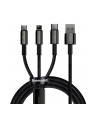 Baseus Kabel 3w1 Tungsten Gold USB do micro USB/USB-C/Lightning, 1.5m - nr 3