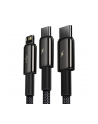 Baseus Kabel 3w1 Tungsten Gold USB do micro USB/USB-C/Lightning, 1.5m - nr 5