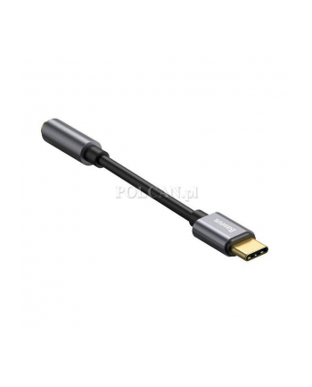 Baseus Adapter audio L54 USB-C + mini jack | 3,5mm | czarno-szary