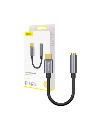 Baseus Adapter audio L54 USB-C + mini jack | 3,5mm | czarno-szary