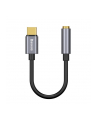 Baseus Adapter audio L54 USB-C + mini jack | 3,5mm | czarno-szary - nr 3