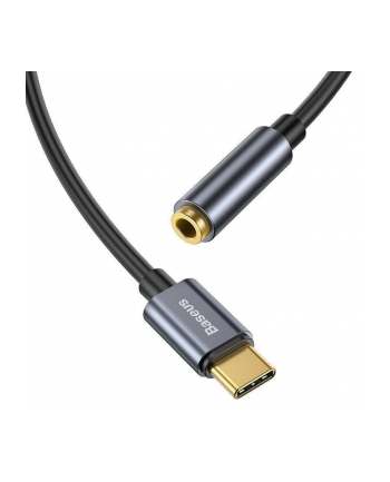 Baseus Adapter audio L54 USB-C + mini jack | 3,5mm | czarno-szary