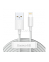 Baseus Kabel USB do Lightning Simple Wisdom, 2.4A | 1.5m | biały | 2szt - nr 1