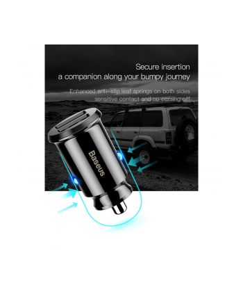 Baseus Ładowarka sieciowa Grain 2x USB 5V 3.1A | czarna