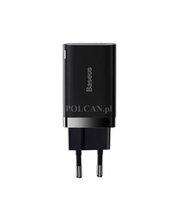 Baseus Ładowarka sieciowa Super Si Pro Quick Charger USB+USB-C 30W czarna