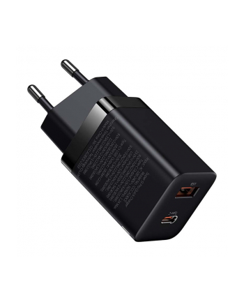 Baseus Ładowarka sieciowa Super Si Pro Quick Charger USB+USB-C 30W czarna