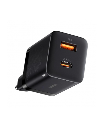 Baseus Ładowarka sieciowa Super Si Pro Quick Charger USB+USB-C 30W czarna nr 1