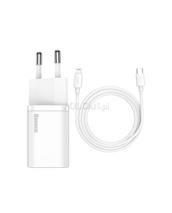 Baseus Ładowarka sieciowa Ni-MH Super Si Quick Charger 1C 20W USB-C biała