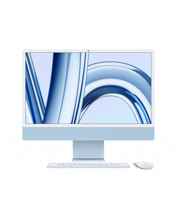 Apple iMac (MQRR3RUA) Apple M3 8C CPU 10C GPU/8GB/512GB SSD/Blue / keyboard wersion RUS