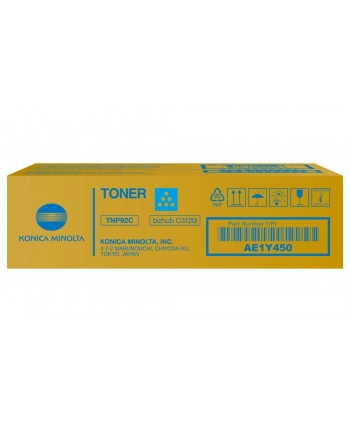 Toner Konica Minolta TNP-92C do C3120i | 4 000str.| cyan nr 1