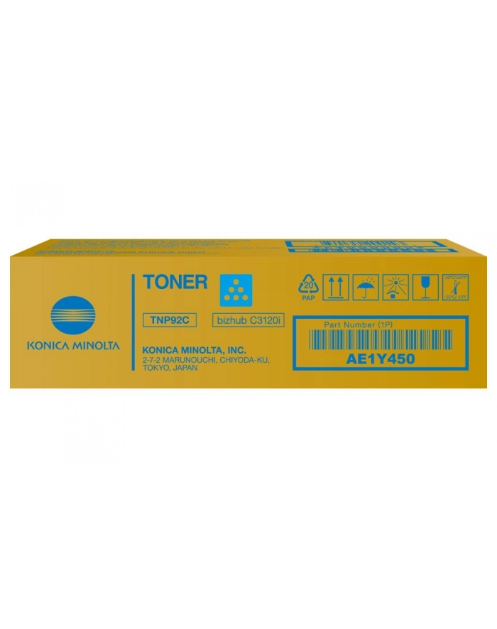 Toner Konica Minolta TNP-92C do C3120i | 4 000str.| cyan główny