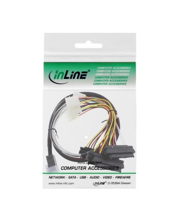 InLine Kabel Mini SAS HD SFF-8643 - 4x SFF-8482 + Power 1m (27632B) nr 1