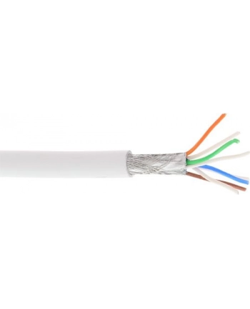InLine Kabel instalacyjny S/FTP PiMF Cat.6A halogen free 500MHz biały 100m (76899W) nr 2