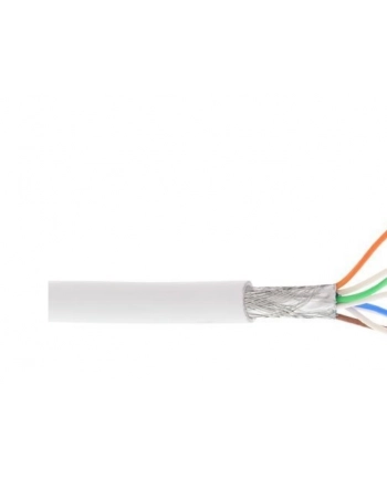 InLine Kabel instalacyjny S/FTP PiMF Cat.6A halogen free 500MHz biały 100m (76899W) nr 1