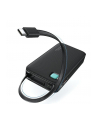 usams Powerbank 10000mAh 20W zwijany kabel USB-C fast charge Czarny - nr 11