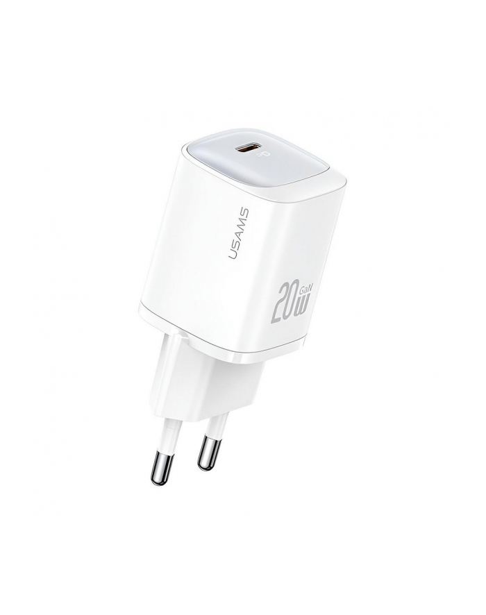 usams Ładowarka sieciowa 20W GaN USB-C Fast Charging CC248 Biała główny