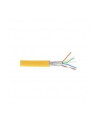 InLine Kabel instalacyjny S/FTP PiMF Cat.6A halogen free 500MHz żółty 100m (76899Y) - nr 1