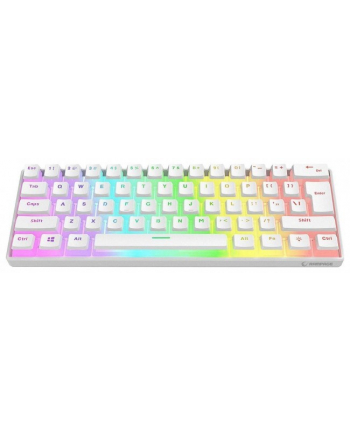 Klawiatura Mechaniczna Rampage Radiant K11 Red RGB Usb-C Biała (RADIANTK11WHITE)