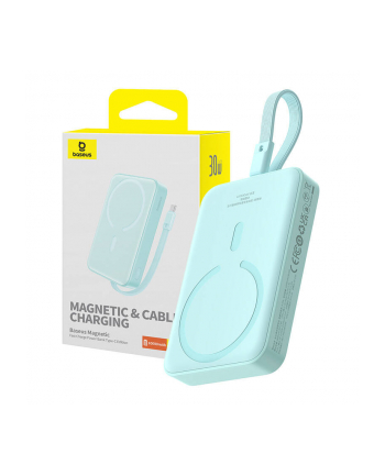 Powerbank magnetyczny Baseus Magnetic Mini 10000mAh, USB TYP-C 30W MagSafe - niebieski (P1002210B333-00) nr 2