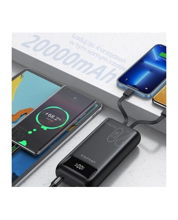 awei Powerbank 20000mAh P169K 22,5W USB-C+Lightning Kable / USB+USB-C