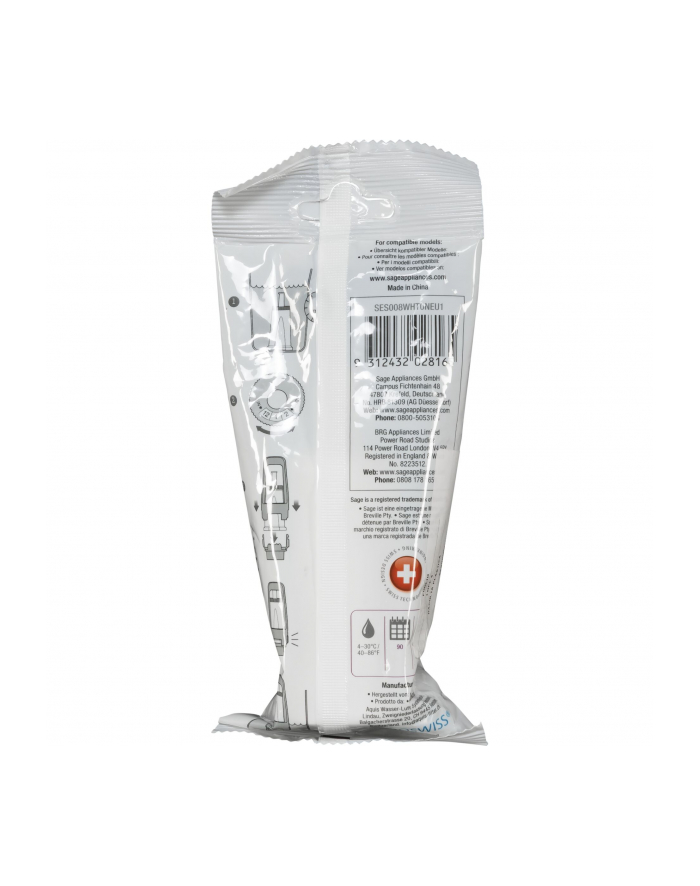 Filtr wody do ekspresów do kawy SAGE SES008WHT0N(wersja europejska)1 główny