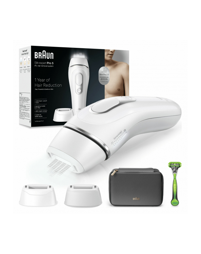 Depilator Braun Silk-expert Pro 5 PL5145 IPL biało-srebrny główny