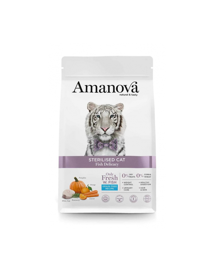 Amanova  Sterilised Cat White Fish 1,5kg główny