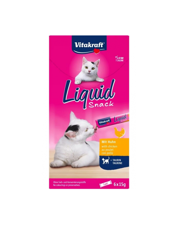 VITAKRAFT Liquid snack kurczak - przysmak dla kota - 6 szt główny