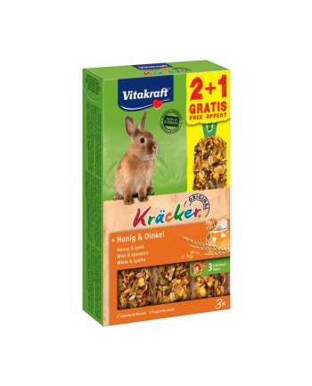 VITAKRAFT Kracker miód - przysmak dla królika - 2+1