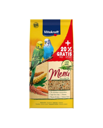 VITAKRAFT Menu vital - karma dla papużki falistej - 1kg+20%