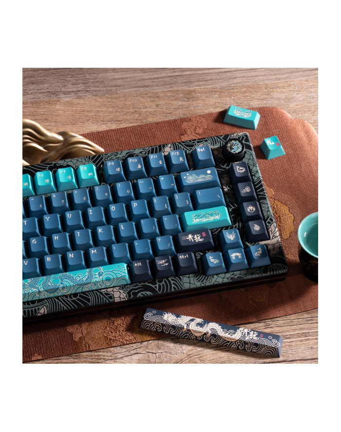 no name AKKO MOD 007B V3 HE '';Year of the Dragon''; Klawiatura Gamingowa - Kremowo-Żółte Przełączniki Magnetyczne (ANSI) główny