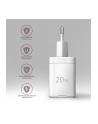 axagon ACU-PD20W Ładowarka sieciowa PD 20W, 1x port USB-C, PD3.0/QC3.0/AFC/FCP/Apple Biała - nr 33
