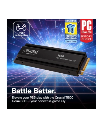 crucial Dysk SSD T500 4TB M.2 NVMe 2280 PCIe 4.0 7400/7000 Radiator nr 2