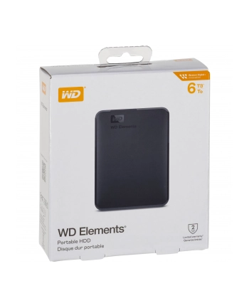western digital WD Elements 6TB HDD USB3.0 Portable 2.5inch RTL extern Kolor: CZARNY nr 1