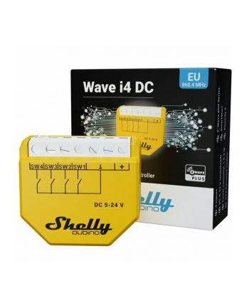 Shelly Relais Sterownik Qubino Wave i4 Dc Z-Wave Shelly_W_i4_DC