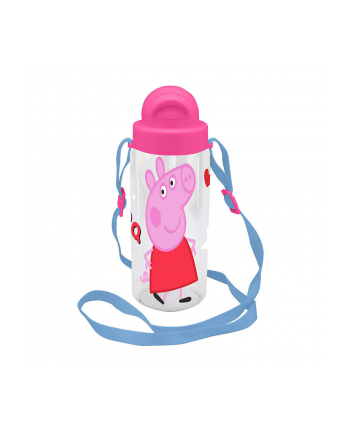 Bidon butelka na wodę 500ml z paskiem Peppa Pig Świnka Peppa PP09060 Kids Euroswan