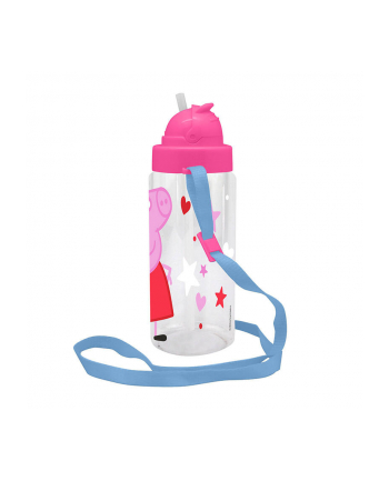 Bidon butelka na wodę 500ml z paskiem Peppa Pig Świnka Peppa PP09060 Kids Euroswan