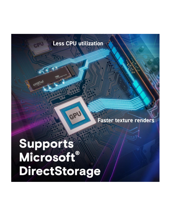 crucial Dysk SSD T500 4TB M.2 NVMe 2280 PCIe 4.0 7400/7000 główny