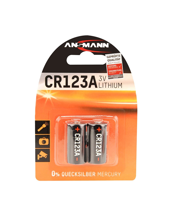 Ansmann Batterie Cr123A Lithium 2Er główny